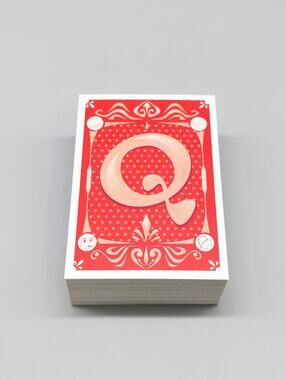 Quelf 2008 Family Edition Board Game Replacement Cards 88 Red